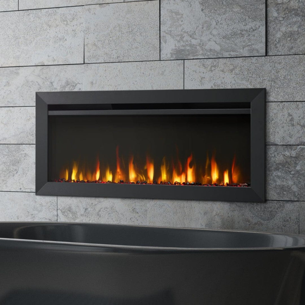 SimpliFire 40-Inch Allusion Slim Wall Mount / Built-In Electric Fireplace
