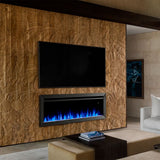 SimpliFire 50-Inch Allusion Slim Wall Mount / Built-In Electric Fireplace