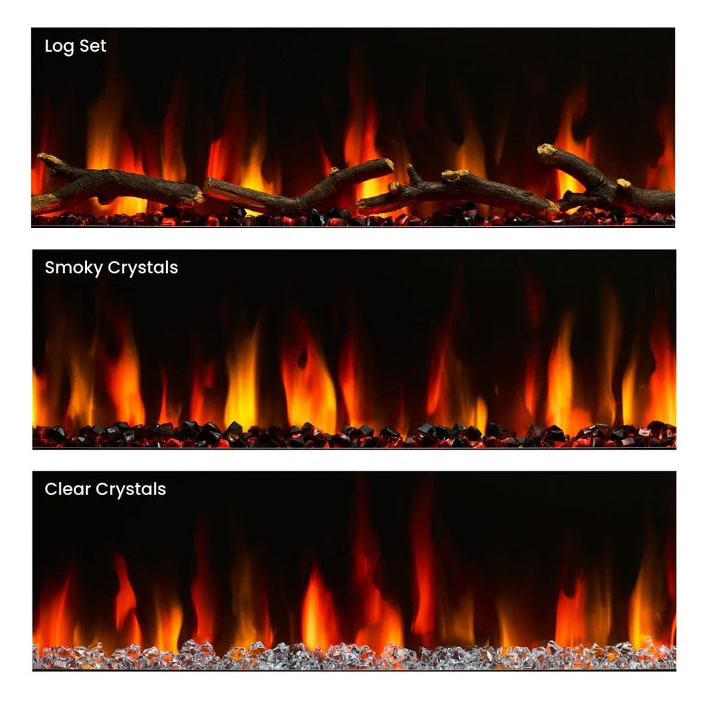 SimpliFire 50-Inch Allusion Slim Wall Mount / Built-In Electric Fireplace
