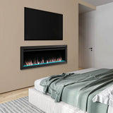 SimpliFire 50-Inch Allusion Slim Wall Mount / Built-In Electric Fireplace