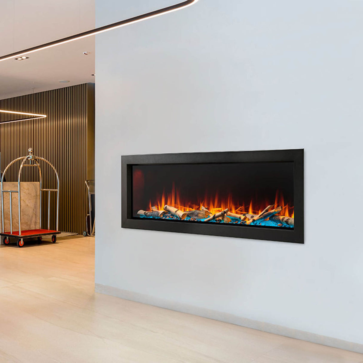 SimpliFire Forum Outdoor Electric Fireplace