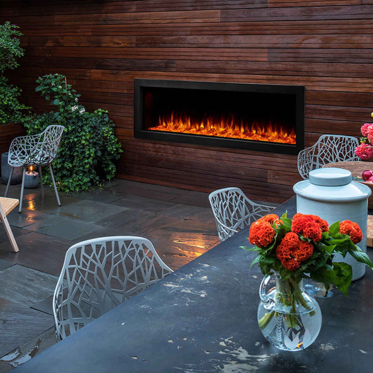 SimpliFire Forum Outdoor Electric Fireplace