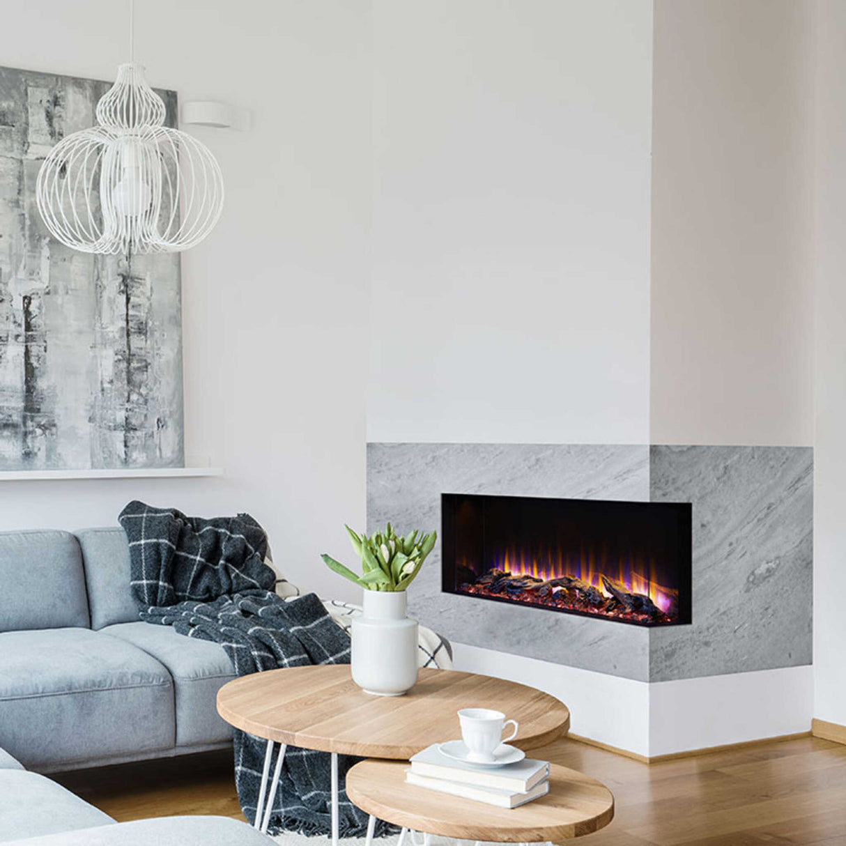 SimpliFire Scion Trinity 3-Side Linear Electric Fireplace