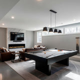 SimpliFire Allusion Edge 100-Inch Linear Built-In Virtual Electric Fireplace