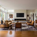 SimpliFire Allusion Edge 100-Inch Linear Built-In Virtual Electric Fireplace