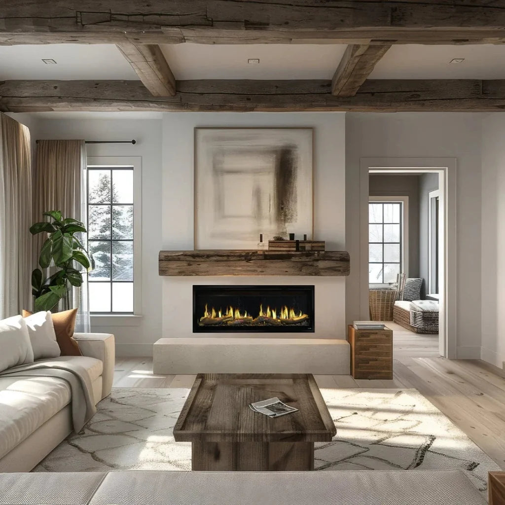 SimpliFire Allusion Edge 50" Linear Built-In Virtual Electric Fireplace