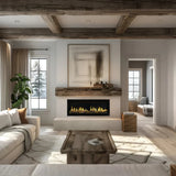 SimpliFire Allusion Edge 50" Linear Built-In Virtual Electric Fireplace