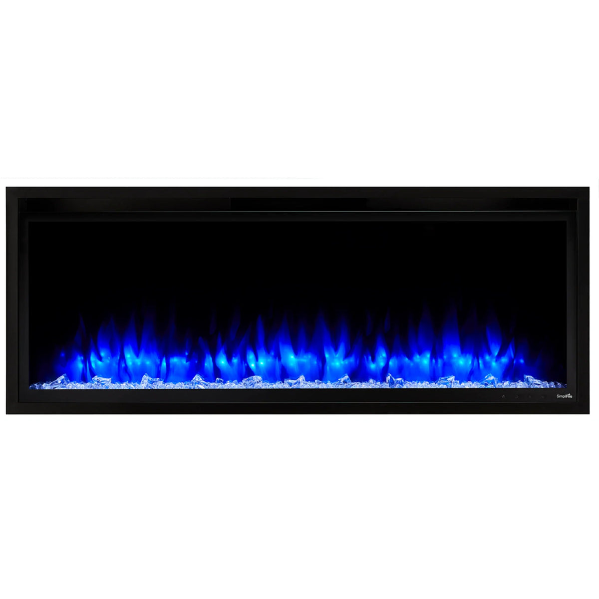 SimpliFire Allusion Platinum 50-Inch Wall Mount/Recessed Linear Electric Fireplace