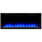 SimpliFire Allusion Platinum 50-Inch Wall Mount/Recessed Linear Electric Fireplace