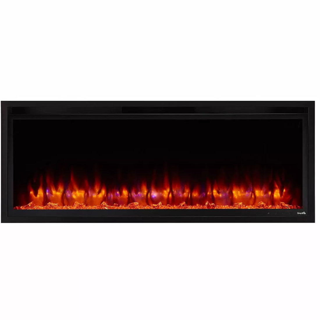 SimpliFire Allusion Platinum 50-Inch Wall Mount/Recessed Linear Electric Fireplace