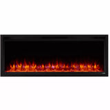 SimpliFire Allusion Platinum 50-Inch Wall Mount/Recessed Linear Electric Fireplace