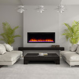 SimpliFire Allusion Platinum 50-Inch Wall Mount/Recessed Linear Electric Fireplace