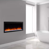SimpliFire Allusion Platinum 60-Inch Wall Mount/Recessed Linear Electric Fireplace