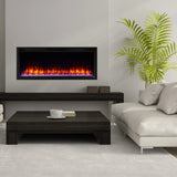 SimpliFire Allusion Platinum 60-Inch Wall Mount/Recessed Linear Electric Fireplace