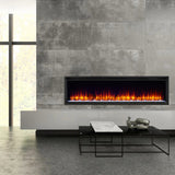 SimpliFire Allusion Platinum 72-Inch Wall Mount/Recessed Linear Electric Fireplace