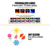 SimpliFire Allusion Recessed Linear Electric Fireplace