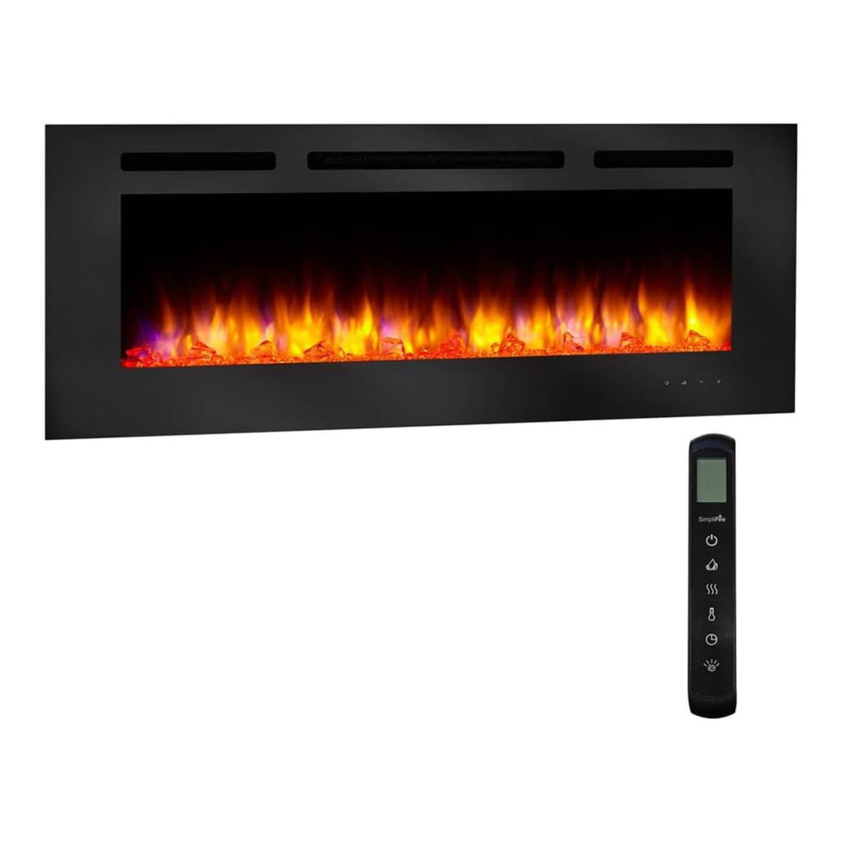 SimpliFire Allusion Recessed Linear Electric Fireplace