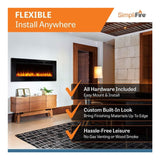 SimpliFire Allusion Recessed Linear Electric Fireplace