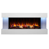 SimpliFire Format 50-Inch Floating Mantel Wall Mount Linear Electric Fireplace