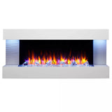 SimpliFire Format 50-Inch Floating Mantel Wall Mount Linear Electric Fireplace