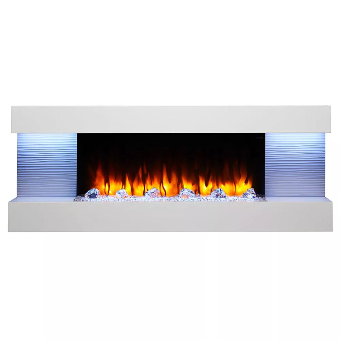 SimpliFire Format 60-Inch Floating Mantel Wall Mount Linear Electric Fireplace
