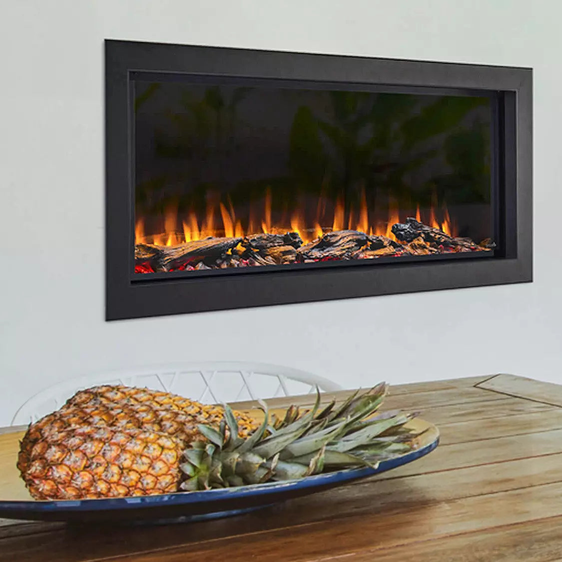 SimpliFire Forum Outdoor 43-Inch Built-In/Recessed Linear Electric Fireplace