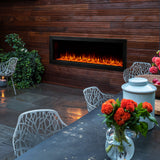 SimpliFire Forum Outdoor 55-Inch Built-In/Recessed Linear Electric Fireplace