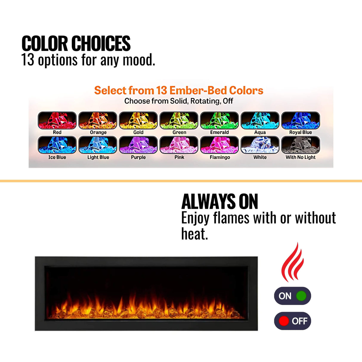 SimpliFire Forum Outdoor Electric Fireplace