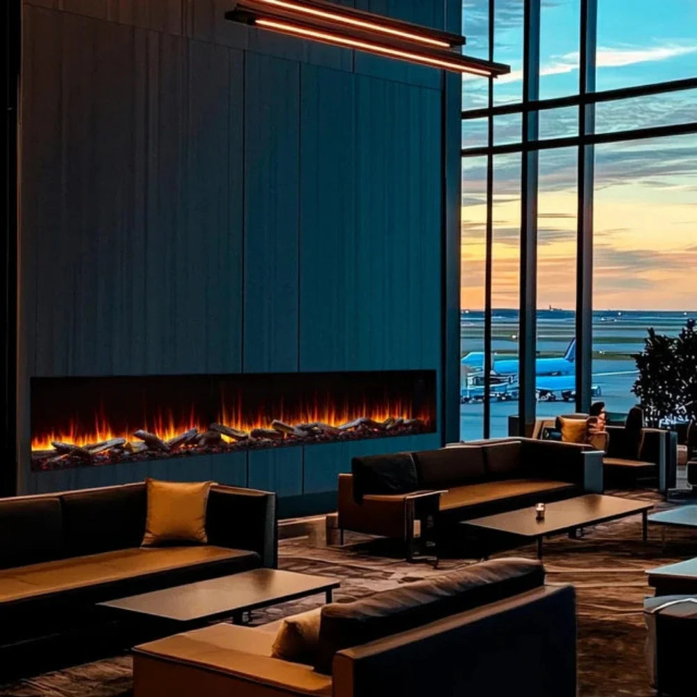 SimpliFire Triton 78-Inch Multi-View Smart Electric Fireplace