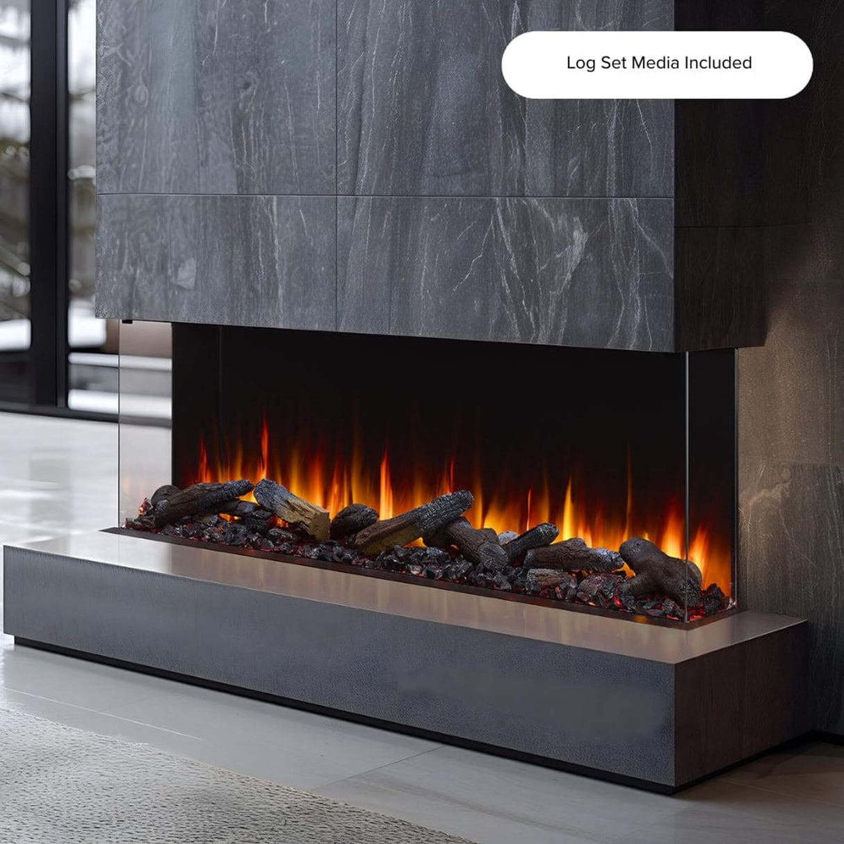 SimpliFire Triton Multi-View Smart Linear Electric Fireplace SF-TR50/65/78