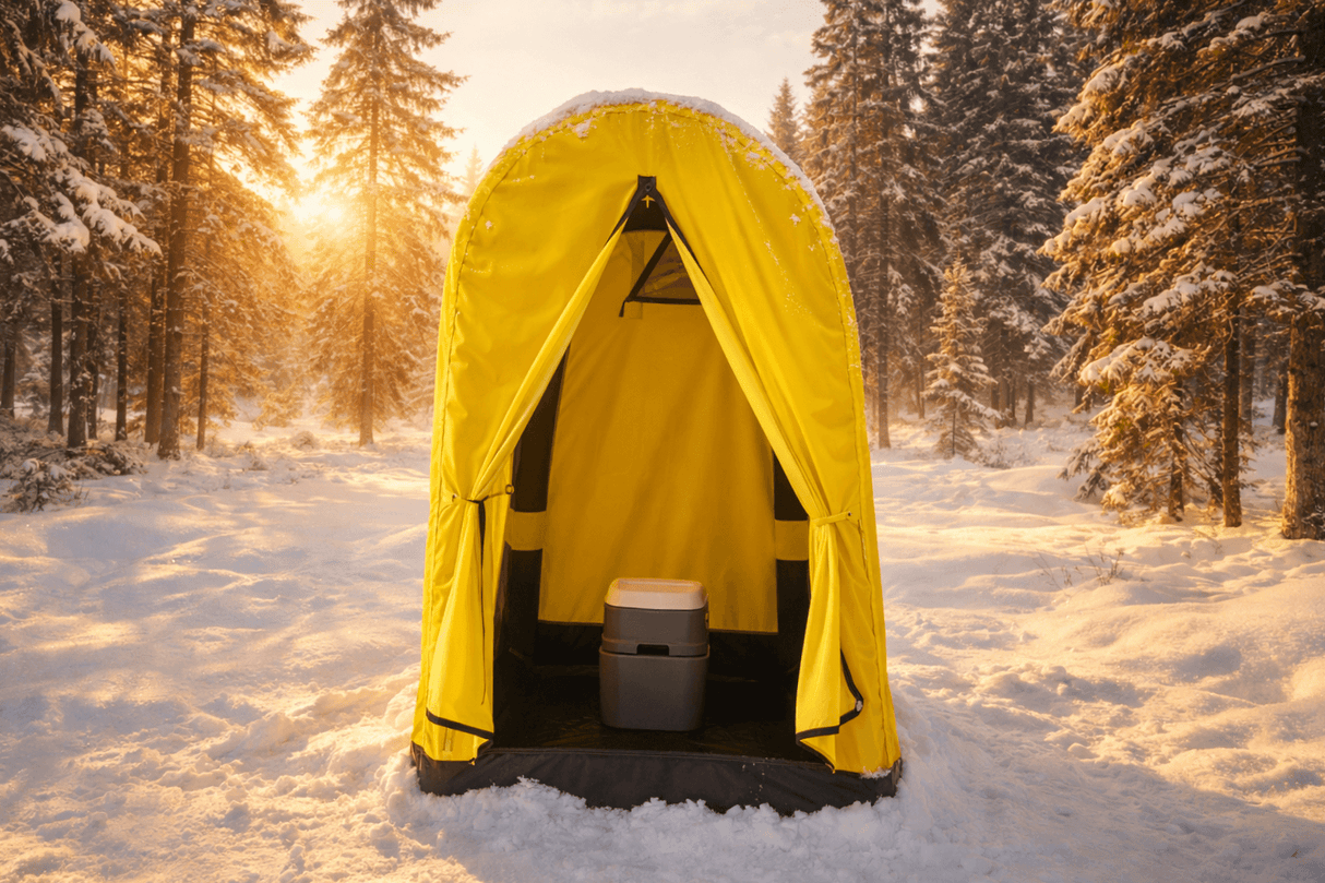 Sonmez Outdoor Inflatable Toilet Shower Tent Portable Privacy Tent with Digital Air Pump
