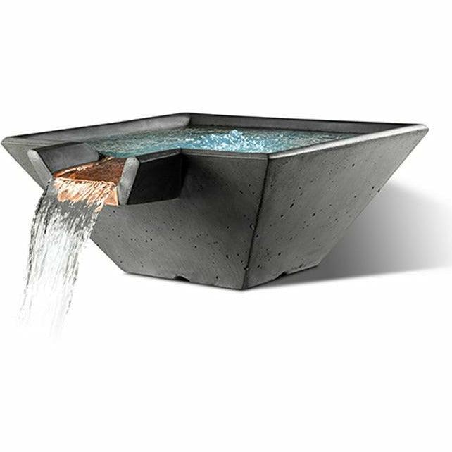 Slick Rock Concrete - Cascade Square Water Bowl