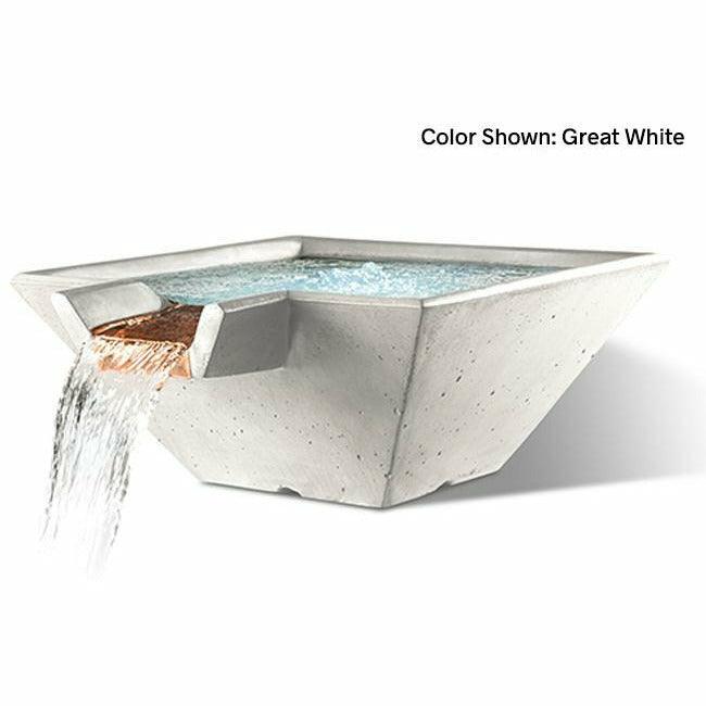 Slick Rock Concrete - Cascade Square Water Bowl
