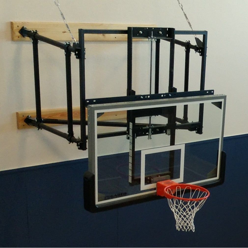 Gared Manual Basketball Backboard Height Adjuster, Single Post – 8'–10' Adjustable 1131