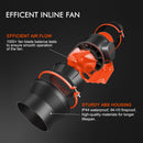 Spider Farmer 6-Inch Inline Fan Kits 402CFM with Smart Controller Carbon Filter & Ducting Combo