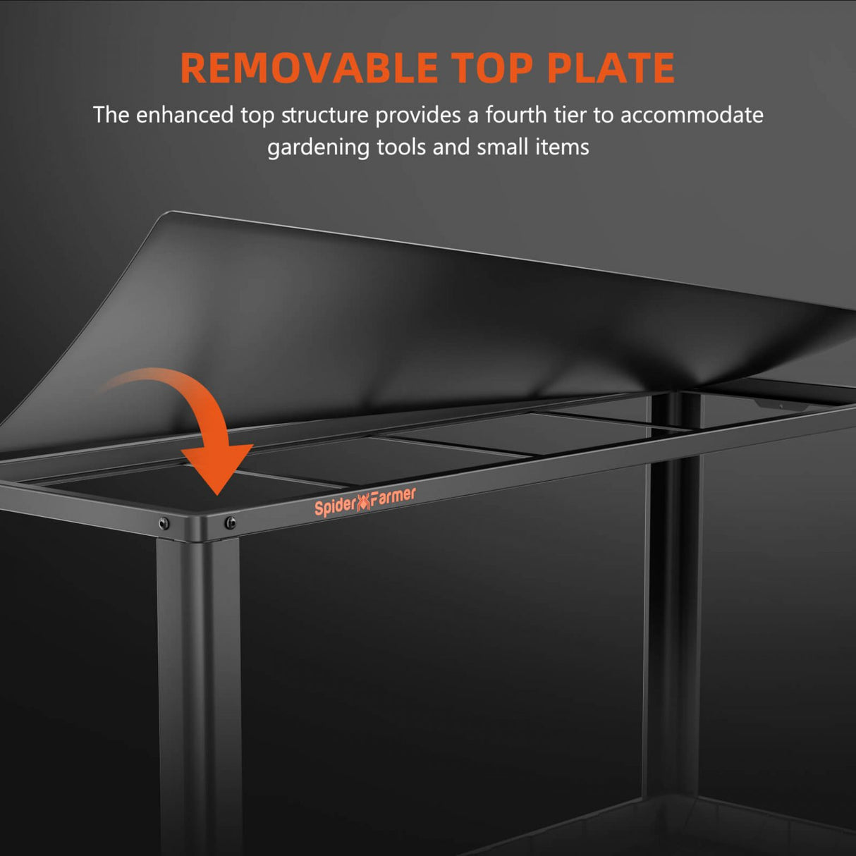 Spider Farmer SF600 Growshelves Indoor Led Grow Light and Metal Plant Stand with Plant Trays