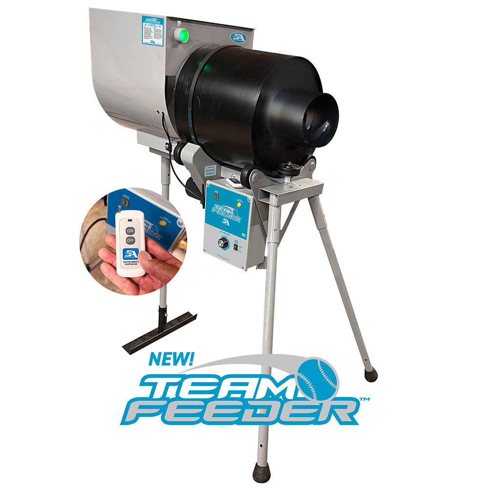 Sports Attack Hack Attack & I‑Hack Attack 75‑Ball Softball Team Feeder Automatic Pitching Machine