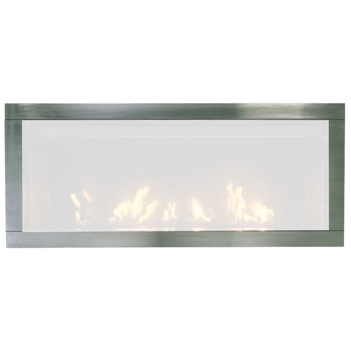 Sierra Flame Stanford Decorative Stainless Steel Surround with Safety Barrier Fireplace Surround