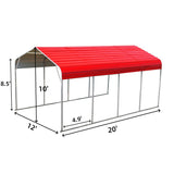 Chery Industrial Classic Steel Carport W12' x L20'