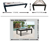 Panama Jack Indoor / Outdoor Billiards Aluminum Pool Table w/Sunbrella Fabric