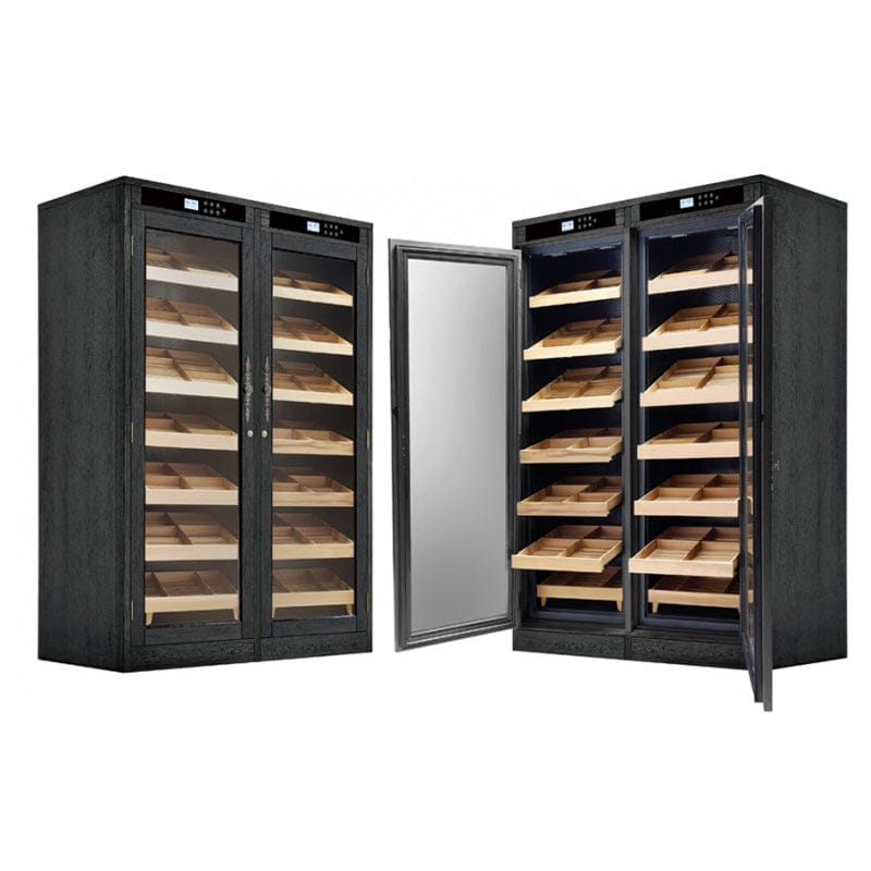 The Reagan Dual-Zone Climate Controlled Spanish Cedar Humidor Cabinet | 4,000 Cigars