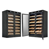 The Reagan Dual-Zone Climate Controlled Spanish Cedar Humidor Cabinet | 4,000 Cigars