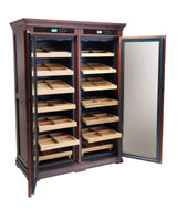 The Reagan Dual-Zone Climate Controlled Spanish Cedar Humidor Cabinet | 4,000 Cigars