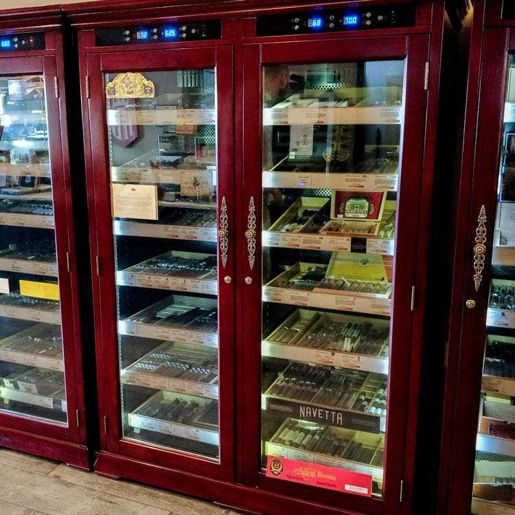 The Reagan Dual-Zone Climate Controlled Spanish Cedar Humidor Cabinet | 4,000 Cigars