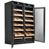 The Reagan Dual-Zone Climate Controlled Spanish Cedar Humidor Cabinet | 4,000 Cigars