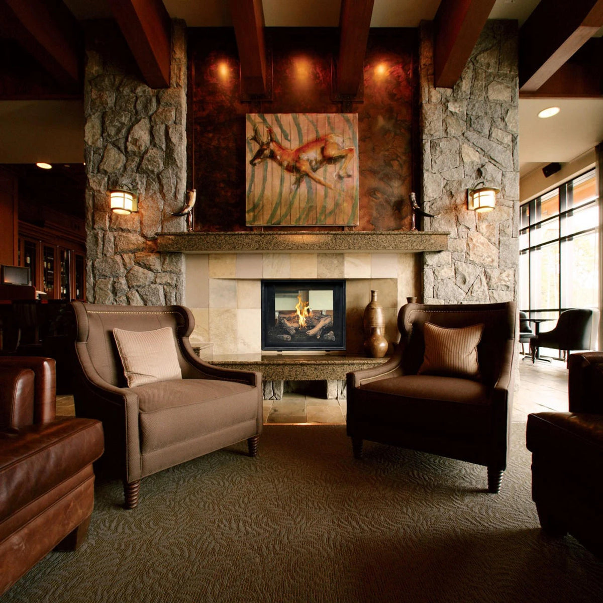 Town & Country TC36 See-Thru Direct Vent Fireplace