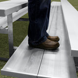Gared Spectator Tip-N-Roll Bleacher 21′ 3-Row Double Foot Plank Portable Seating TRB0321DF