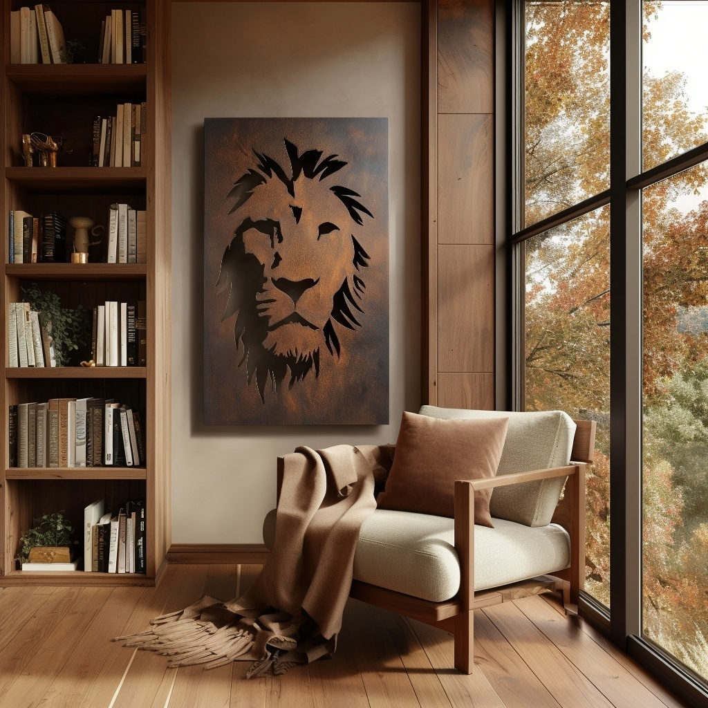 The Lion - Metal Wall Art