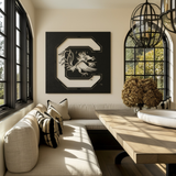 The Gamecock C - Metal Wall Art - Square Forge