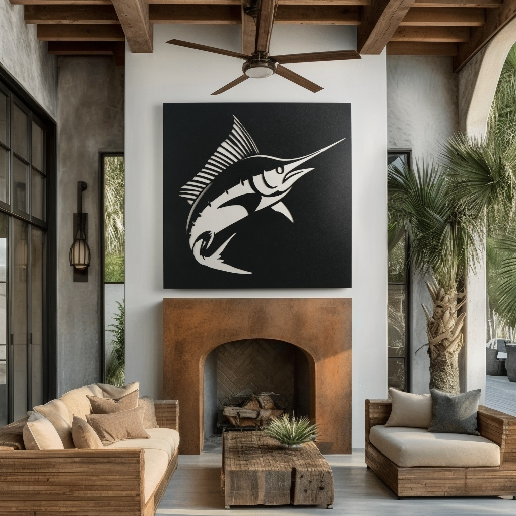 The Sailfish - Metal Wall Art